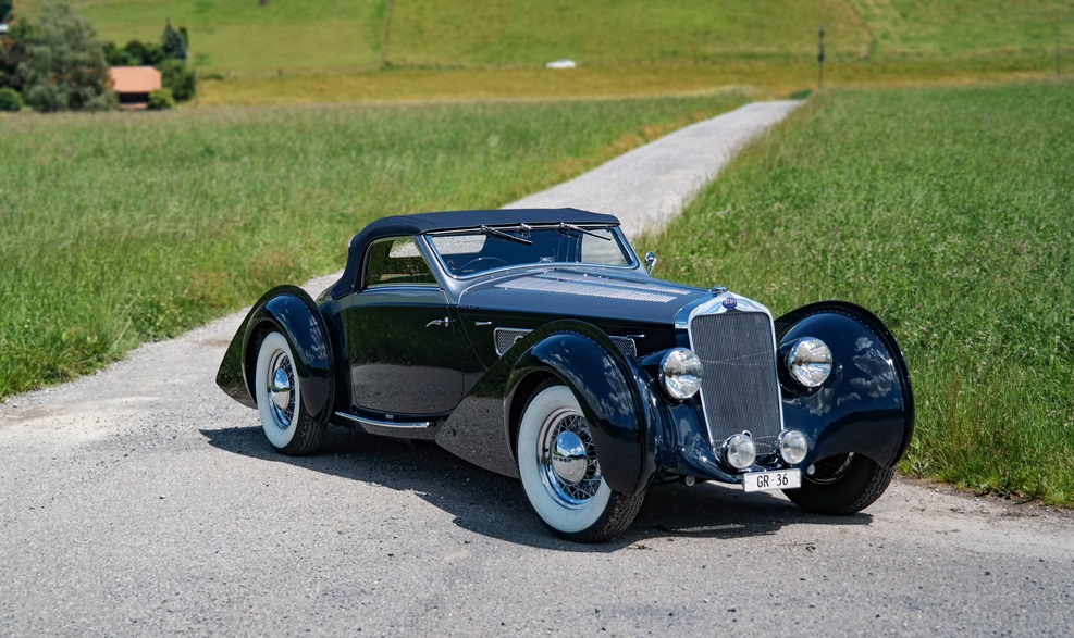 1938 Delage Type D8-120S Cabriolet Semanal Clásico 